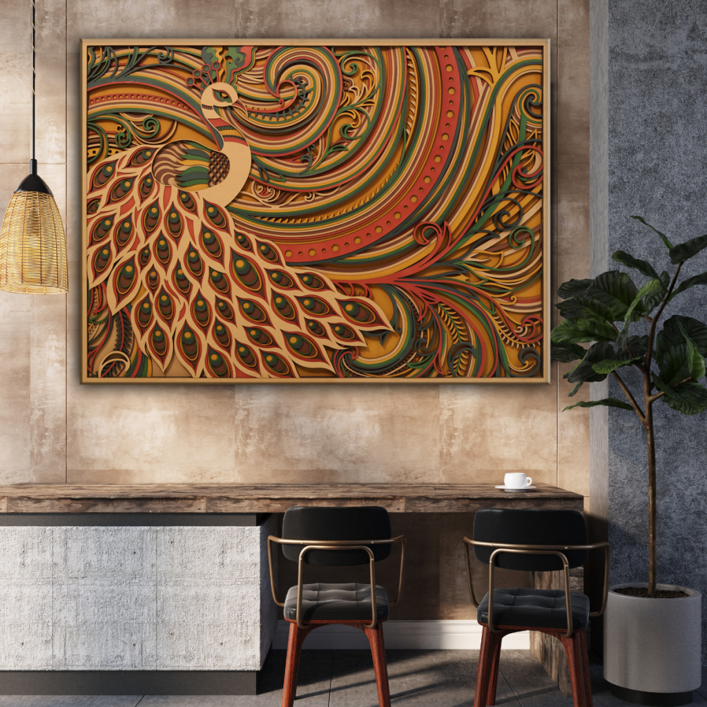 peacock Mandala art