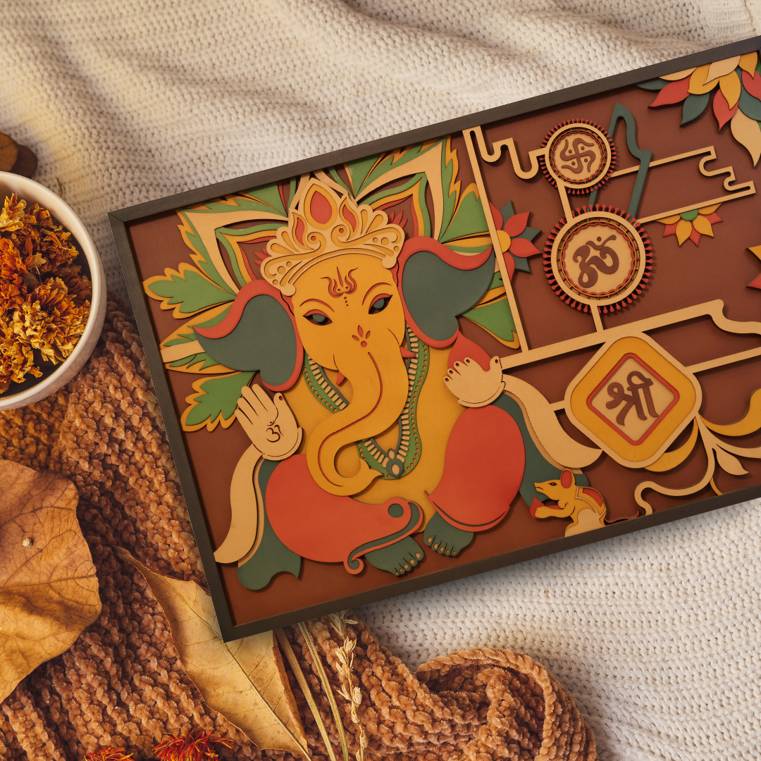 ganesh 3d mandala art nivaas