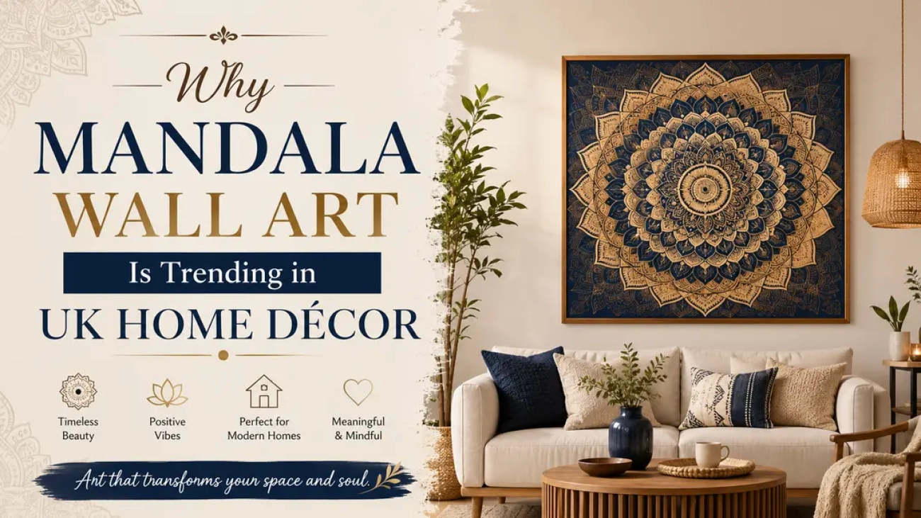 Why Mandala Wall Art Is Trending in UK Home Décor